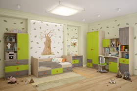 Детская комната Пуговка в Шербакуле - sherbakul.katalogmebeli.com | фото