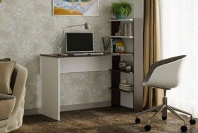 Компьютерный стол №3 (Венге/Белый) в Шербакуле - sherbakul.katalogmebeli.com | фото