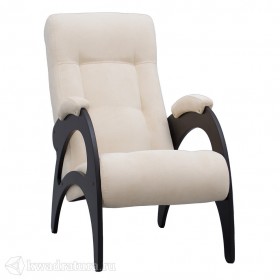 Кресло для отдыха Неаполь Модель 9 без лозы (Венге-эмаль/Ткань Ваниль Verona Vanilla) в Шербакуле - sherbakul.katalogmebeli.com | фото 1