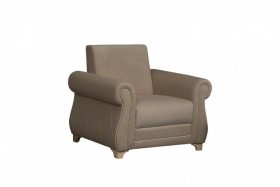 Кресло для отдыха "Порто" (велюр киви латте / микровельвет крем) в Шербакуле - sherbakul.katalogmebeli.com | фото