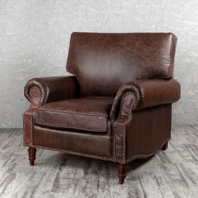 Кресло кожаное Лофт Аристократ (ширина 1100 мм) в Шербакуле - sherbakul.katalogmebeli.com | фото