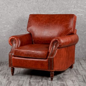 Кресло кожаное Лофт Аристократ (кожа буйвола) в Шербакуле - sherbakul.katalogmebeli.com | фото