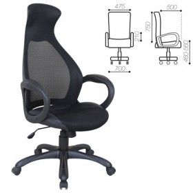 Кресло офисное BRABIX Genesis EX-517 (черное) в Шербакуле - sherbakul.katalogmebeli.com | фото