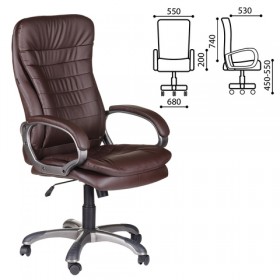 Кресло офисное BRABIX Omega EX-589 (коричневое) в Шербакуле - sherbakul.katalogmebeli.com | фото