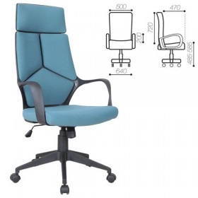 Кресло офисное BRABIX Prime EX-515 (голубая ткань) в Шербакуле - sherbakul.katalogmebeli.com | фото