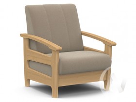 Кресло для отдыха Омега (бук лак/CATANIA LATTE) в Шербакуле - sherbakul.katalogmebeli.com | фото