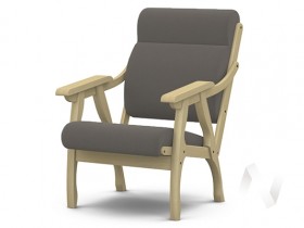 Кресло Вега-10 (бесцветный лак/ULTRA STONE) в Шербакуле - sherbakul.katalogmebeli.com | фото 1