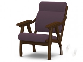 Кресло Вега-10 (орех лак/ULTRA PLUM) в Шербакуле - sherbakul.katalogmebeli.com | фото