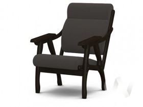 Кресло Вега-10 (венге лак/ULTRA GRAFIT) в Шербакуле - sherbakul.katalogmebeli.com | фото
