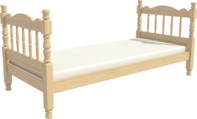 Кровать одинарная Аленка из массива сосны 800*1890 Сосна в Шербакуле - sherbakul.katalogmebeli.com | фото 3