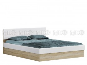 Кровать с подъемным механизмом 1,4 спальня Фортуна (Дуб сонома/белый глянец) в Шербакуле - sherbakul.katalogmebeli.com | фото