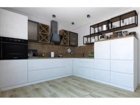 Модульная кухня Бронкс 1,8 м (Кварц) в Шербакуле - sherbakul.katalogmebeli.com | фото 5