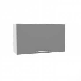 Квадро ВПГ 800 шкаф верхний горизонтальный высокий (Ваниль кожа/корпус Серый) в Шербакуле - sherbakul.katalogmebeli.com | фото