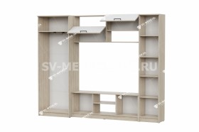 Мебель для гостиной МГС 3 Исполнение 1 Дуб Сонома / Белый в Шербакуле - sherbakul.katalogmebeli.com | фото 3