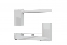 Мебель для гостиной МГС 4 (Белый/Белый глянец) в Шербакуле - sherbakul.katalogmebeli.com | фото 7