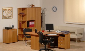 Мебель для персонала Рубин 42 Светлый миланский орех в Шербакуле - sherbakul.katalogmebeli.com | фото 2