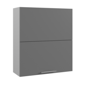 Ройс ВПГПМ 800 Шкаф верхний высокий Blum Aventos HF (Графит софт/корпус Серый) в Шербакуле - sherbakul.katalogmebeli.com | фото