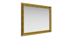 Зеркало навесное "Айрум"/(дуб кальяри / профиль: золото с орнаментом) в Шербакуле - sherbakul.katalogmebeli.com | фото